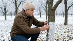 Linda in trädstammarna med folie – så kan din skörd av frukt öka markant nästa år