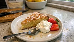 Saftig citron- och mandelkaka utan gluten – enkel rör ihop-kaka till fikat