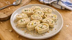 Tunnbrödssnittar med tonfiskröra – krämiga rullar som går att förbereda