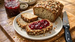 Glutenfri filmjölkslimpa med lingon – saftig, lättbakt och helt utan jäst