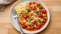 Italiensk kycklinggratäng med röd pesto – krämig middag som sköter sig i ugnen