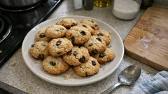 Klickkakor med russin – snabb småkaka som blir mjuk i mitten och gyllene i kanten