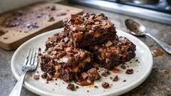 Krämiga chokladrutor med daim i långpanna – saftiga, enkla och perfekta till många