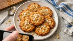 Havrekakor med kokos – extra saftiga småkakor klara på under 30 minuter