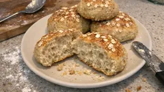 Kalljästa havrefrallor över natten – nybakat till frukost med minimal insats